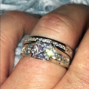 Platinum plated sz 8 rings